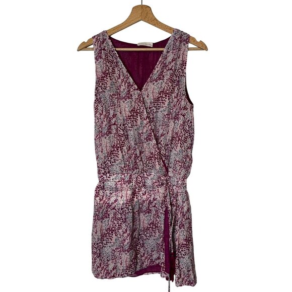 Ramy Brook  Silk Womens Sleeveless Dress In Purple Abstract Print Size Medium Bo - Picture 1 of 10